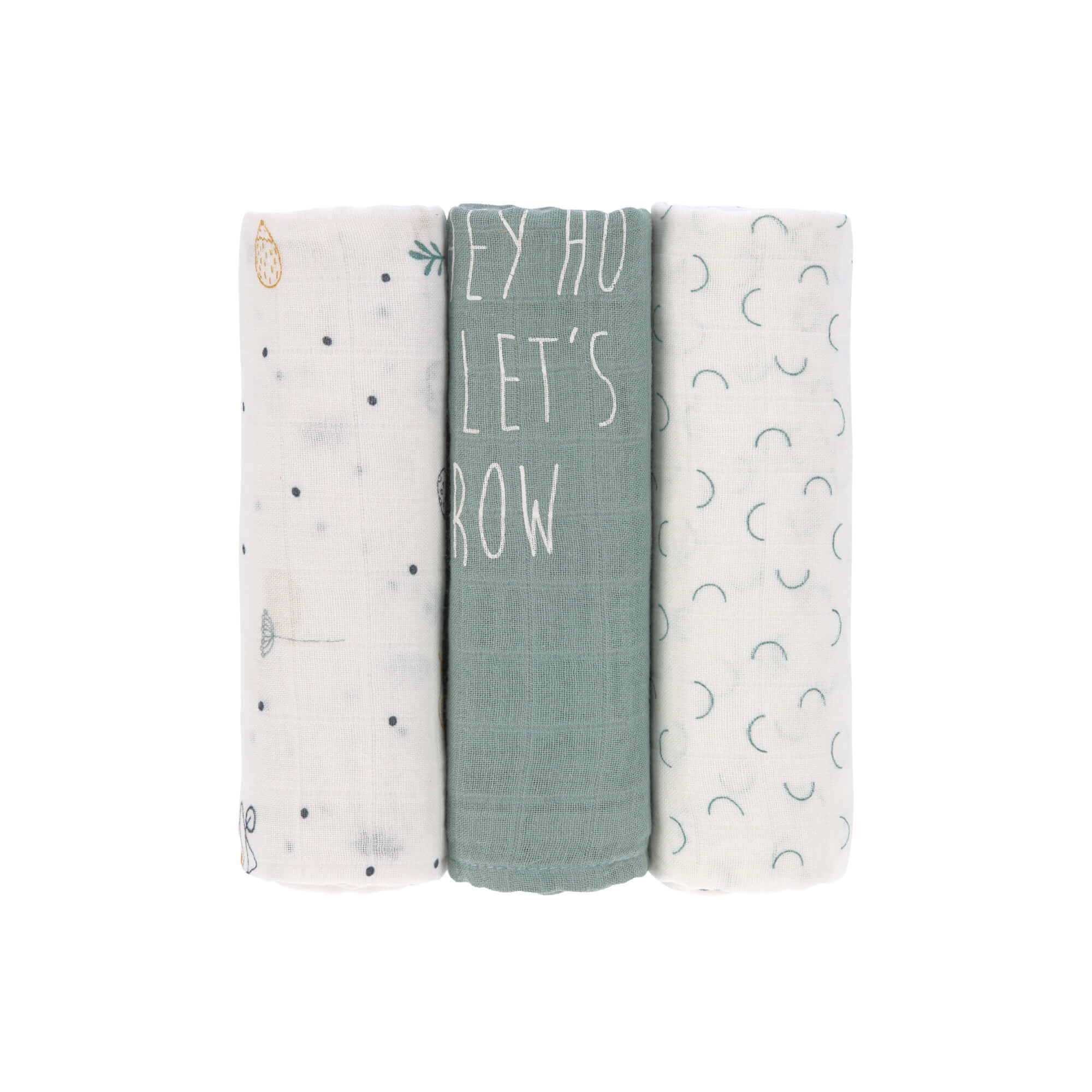 Muslin Swaddle 3er Set - Garden Explorer Boy