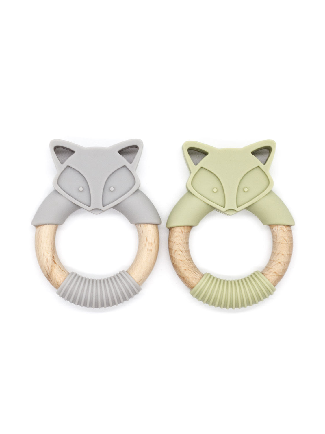 Beißring Greifling || Fux 2er Set Army Green - Grey