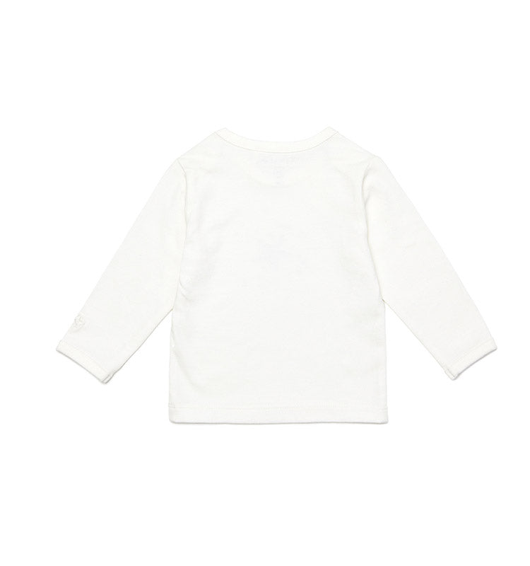 Langarm-Shirt - Lux Hello World weiß
