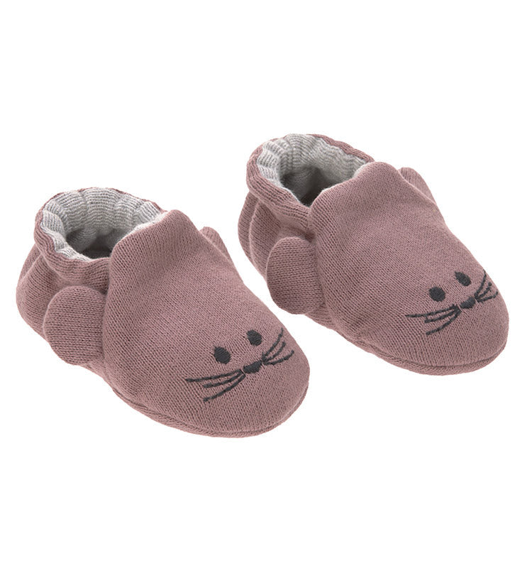 Babyschuhe - Little Chums Mouse altrosa