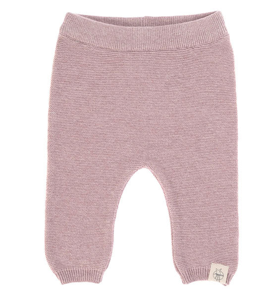 Knitted Pants GOTS Babyhose - Garden Explorer Light Pink