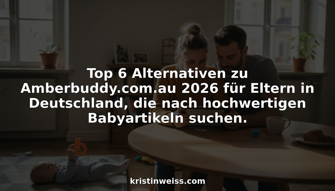 Junge Eltern sitzen gemeinsam am Küchentisch und schauen sich verschiedene Babyprodukte an, um herauszufinden, was am besten zu ihnen passt.