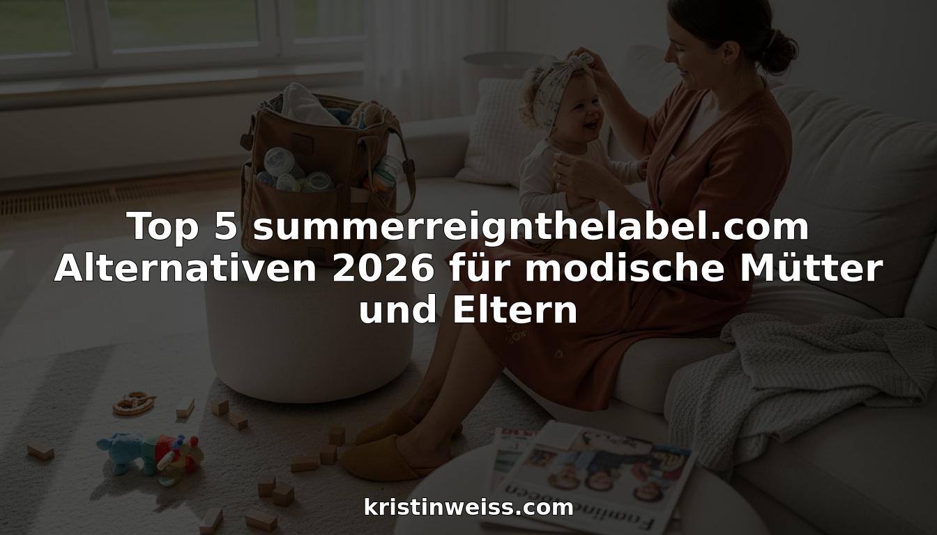 Eine modebewusste Mama unterwegs mit ihrem kleinen Kind – beide perfekt ausgestattet mit stylischen Baby-Accessoires.