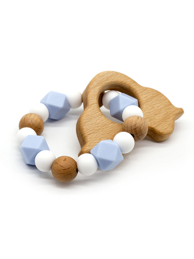 Teething ring gripper || Car Jackson pastel blue