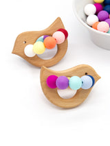 Teething ring Griffin || Magnificent finch multicolor