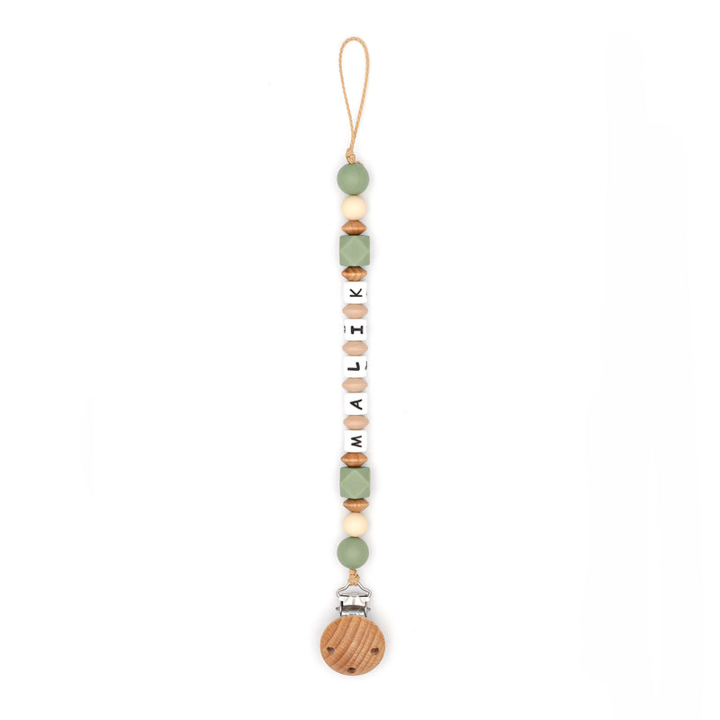 Pacifier chain Cleo - oat sage