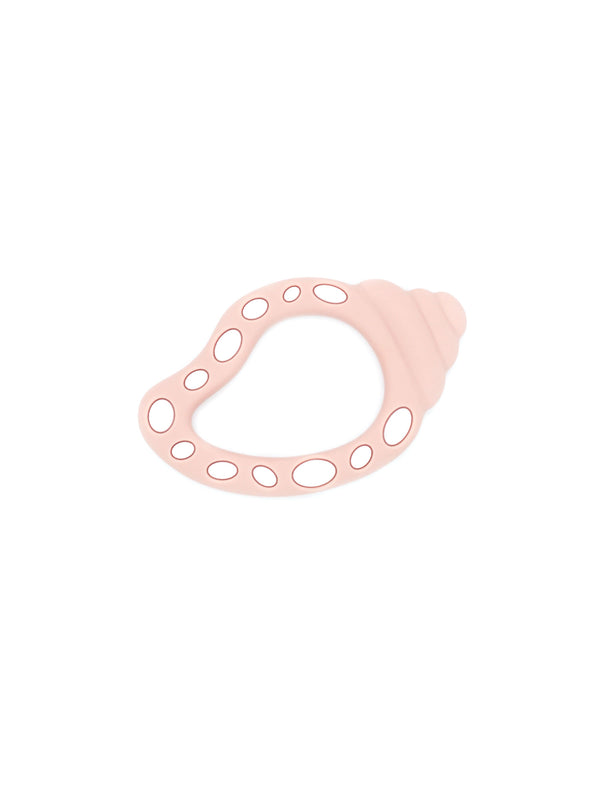 FreezerTeether || teething ring shell set of 2 pink brown