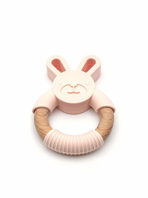 Teething ring || Rabbit Pink